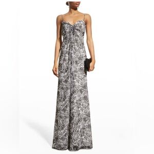 Sho by Tadashi Shoji Women Sleeveless Print Gown Dress Size 12